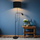 Black Mother and Child Floor Lamp With Shade Black Mother and Child Floor Lamp With Shade